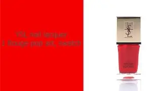 YSL Yves Saint Laurent nail lacquer 1 Rouge pop art, swatch