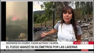 Incendio en Cholila 