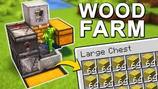 The EASIEST Wood Farm in Minecraft 1.21+ (Tutorial)
