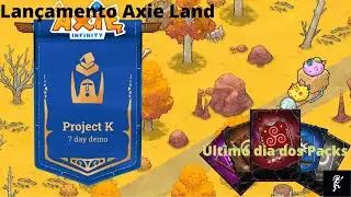 Lan&ccedil;amento Axie Land + Ultimo dia para Packs Tribal Books !!! AO VIVO