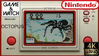 Octopus Nintendo Game & Watch 4k Gameplay