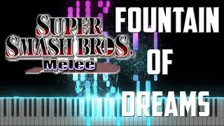 Fountain of Dreams - Super Smash Bros Melee [Piano tutorial] (Sheet Music+MIDI)
