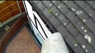 Action footage of gutter clearing gutter cleaning #exteriorcleaning #guttercleaning #guttervacuum
