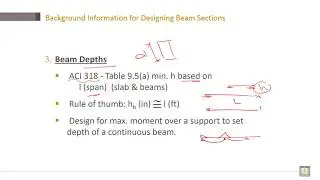 Reinforced Concrete | C3-L17 | Background Information for Designing Beam Sections