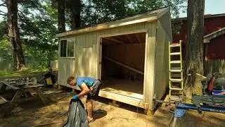 Part 4: Building my 12x16 Shed Workshop from Start to Finish : How I installed Trim