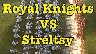 AOE4 | 100 Rus Streltsy VS 75 French Royal Knights