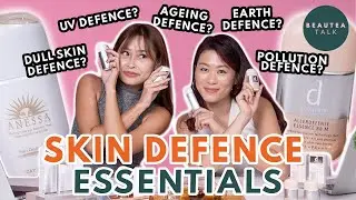 5 skin defence essentials - protect against UV rays, ageing, pollution, blue light & more!