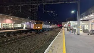 Loud TONES and Thrash Vintage Trains D1015 Class 52 western Champion Passing swindon working 1Z80