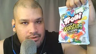 Asmr Trying Trolli Sour Bursting Crawlers first  time