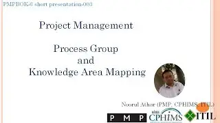 PMP6 -003, PMP Process Group  and  Knowledge Area Mapping