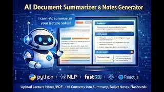 AI Document Summarizer & Notes Generator Project Get You Hired In 2026