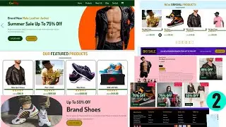 How To Make Ecommerce Website Using HTML & CSS JavaScript | Full Responsive Ecommerce Course FREE