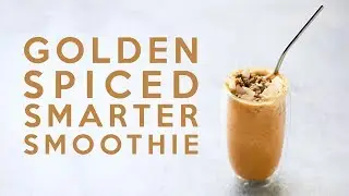 Golden Spiced Smarter Smoothie #Keto, #Paleo, #Vegan - option