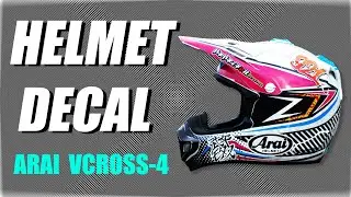 ヘルメットデカール（ARAI-VCROSS4)カーラッピング素材