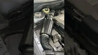 my new carbon fibre, cold air intake Best $55 I&rsquo;ve ever spent ￼#coldairintake #saab #saab93