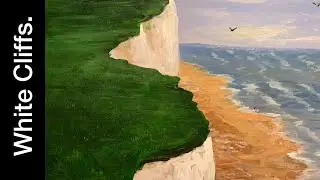 Seascape Painting Tutorial of Coastal Art Acrylic Step by Step Lesson