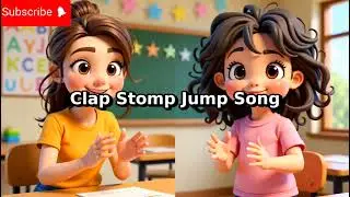 Clap Stomp Jump Song 👏🦶🦘 | Fun Kids Nursery Rhyme for Toddlers