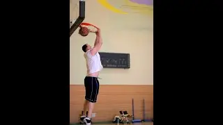 Fat old man trying to dunk a basketball! Luke Elie is at Camp Red Cloud Korea before it CLOSED