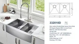 Double Bowl Apron Front Sink @kitchen
