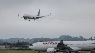 Copa Airlines b737-8 landing - vortex