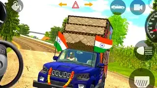 Dj Remix song Car Simulator 3d Mahindra yellow Dj Pickup  Speed Driving Indian Car Simulator 