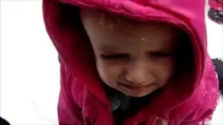 Baby Anya Hates Snow Loves Sand Pretend Play