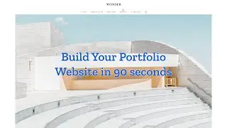 Learn how to build a personal portfolio website in just 90 seconds