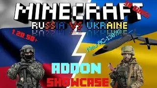 Russia Ukraine Addon | 3D Guns! + AC-130? | Minecraft | 1.20 + | Addon Showcase