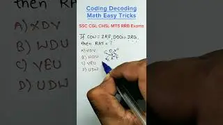 कोडिंग डिकोडिंग रीज़निंग। Coding Decoding Reasoning Tricks | Reasoning for SSC GD CHSL MTS RRB🔥😱