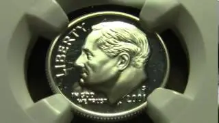 2001 S SILVER Proof Dime Graded by NGC