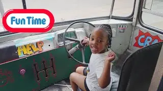 Asante's December Holiday Fun Begins! 🎄 Kids Playground Adventure! 🚌 Giant Bus, Slides & Jumping!