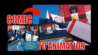I animated my favorite Transformers skybound page | Blender Animation
