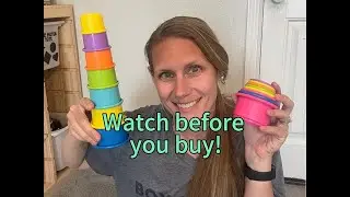 Baby Stacking Cup Toy Review | Water Play | My Babies Loved This Simple Toy