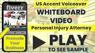 Get a Personal Injury Attorney Whiteboard Video For Your Business With US Accent Voiceover - VC00030