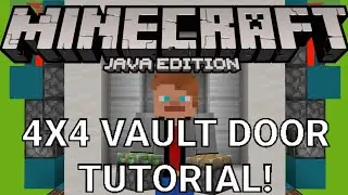Minecraft Java Edition 4x4 Vault Door Tutorial (not bedrock edition)