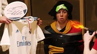 Burning Wroetoshaw's SIGNED RONALDO Shirt Prank!!!!