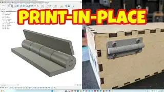 Fusion 360: Parametric 3D Printed Hinge Design Tutorial (Print-in-Place)