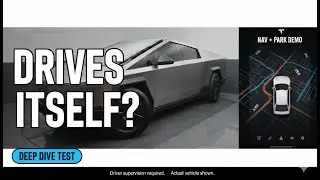 Cybertruck Deep Dive + Real Drive Test: Navigation, Self-Parking, Crosswalks (FSD Capable)