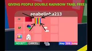 (Roblox) Speed City - Giving random people Double Rainbow Trail