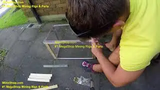 How to build your 6gpu ethereum mining rig OPEN AIR frame for mining ether! www.MiineShop.com new