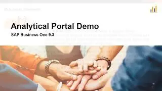 SAP Business One 9.3 - Analytics Portal