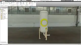 3D Modeling for vertical Pressure Vessel with Support legs By SEG