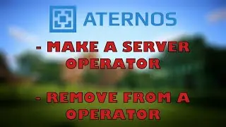 How To Make A Server Operator | Remove From Server Operator | Do Commands In Aternos | Vision