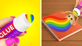 IF EVERYDAY OBJECTS WERE PEOPLE! Amazing Drawing Tips & Crazy School Moments By 123 GO! GOLD