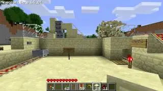 Step by Step: Simple Train Station. Minecraft!