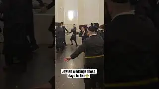 Jewish weddings these days be like🤠#shabbat #shalom #rabbi