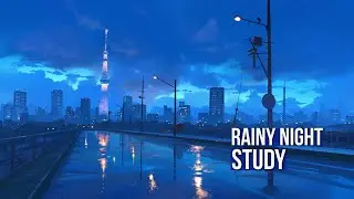 Rainy Late-Night Study Music (No Vocals) | Deep Focus &bull; 60 Minutes