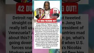 42 DUGG FREAKING OUT! #shorts #42dugg #news #rap #viral #fyp
