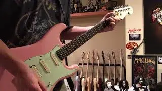 NGD - $20 Garage Sale Find - New York Pro Guitar - Salmon Pink Strat - Dragonfire Pickups