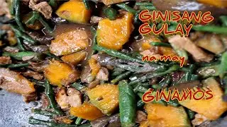 HOW TO COOK STIR FRIED VEGETABLES  WITH GINAMOS ( SALTED FERMENTED FISH ) | ULAM PINOY
